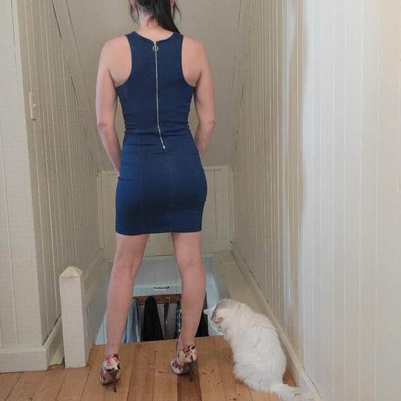 Short bleu jeans dress Dynamite - Picture 8 of 8